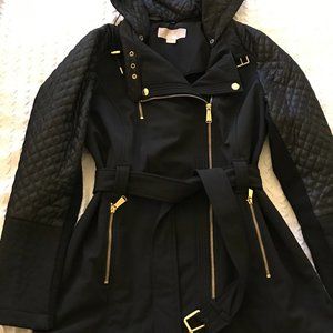 Michael Kors Winter Jacket, Detachable hood, black, size Medium